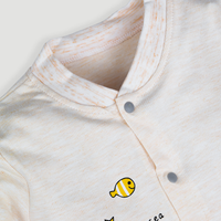 Thumbnail for Imported Newborn Baby Romper - Fish Design