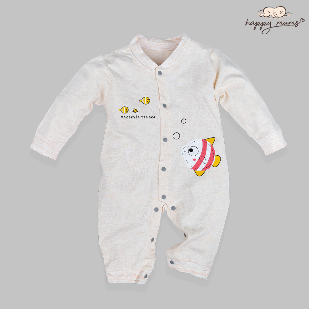 Imported Newborn Baby Romper - Fish Design