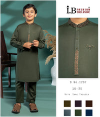 Thumbnail for IB Fashion Baby Boy Kurta & Trouser Suit D-1207