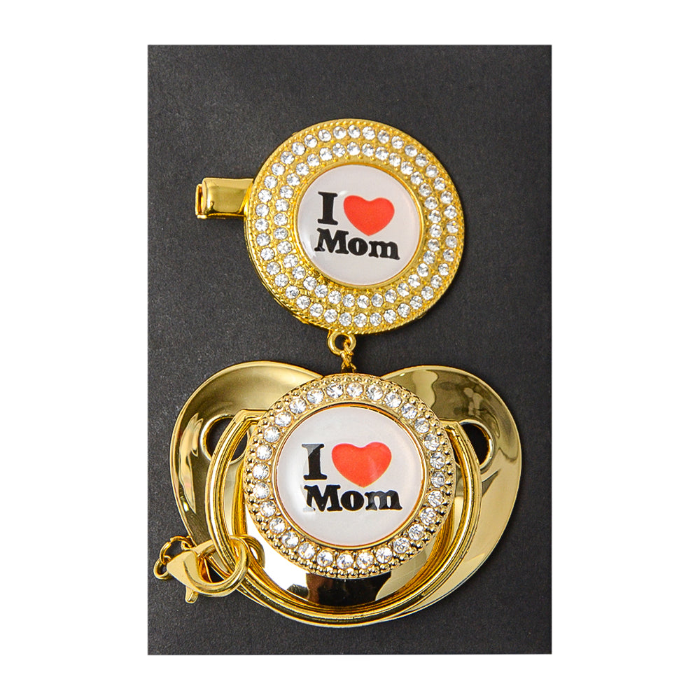 i love mom pacifier