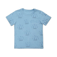 Thumbnail for Little Boy Kawayi Penguins Printed Crew neck T-Shirt