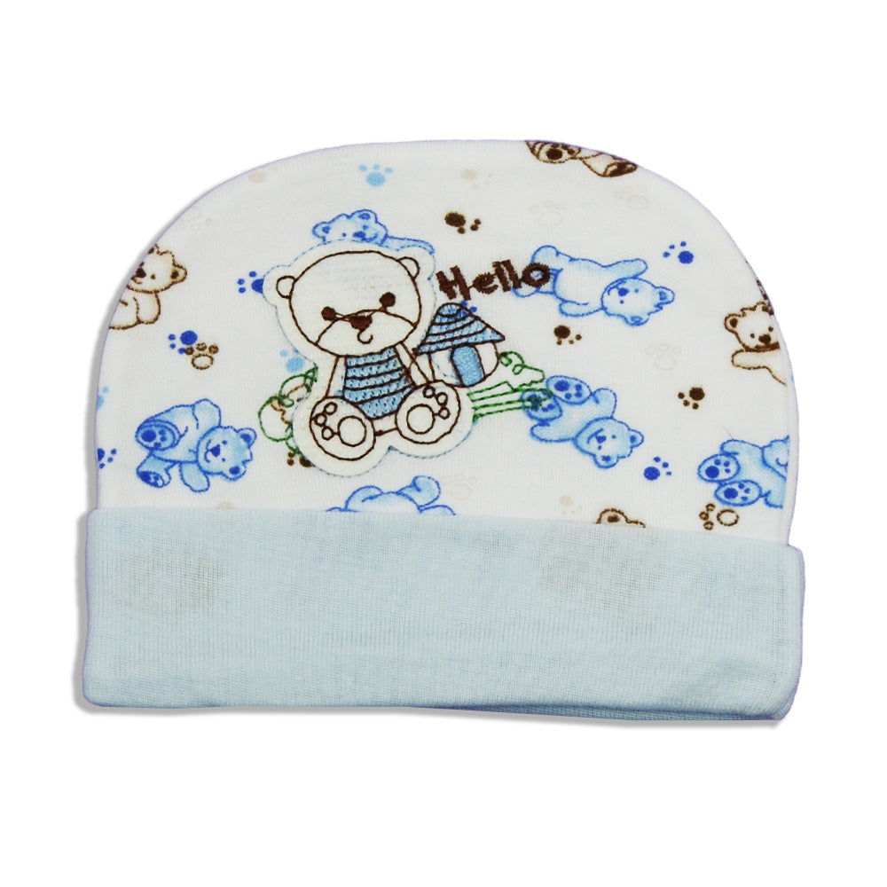 Newborn Hello Baby Fashion Soft Bears Cap