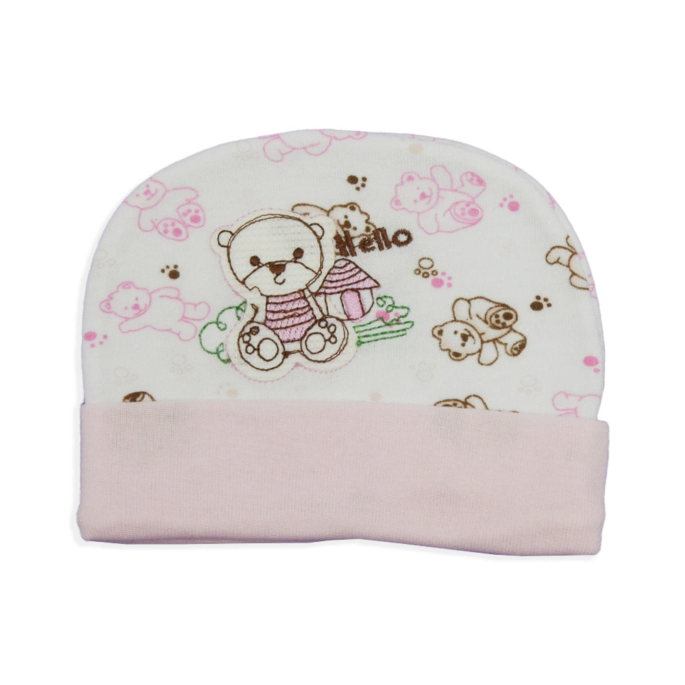 Newborn Hello Baby Fashion Soft Bears Cap