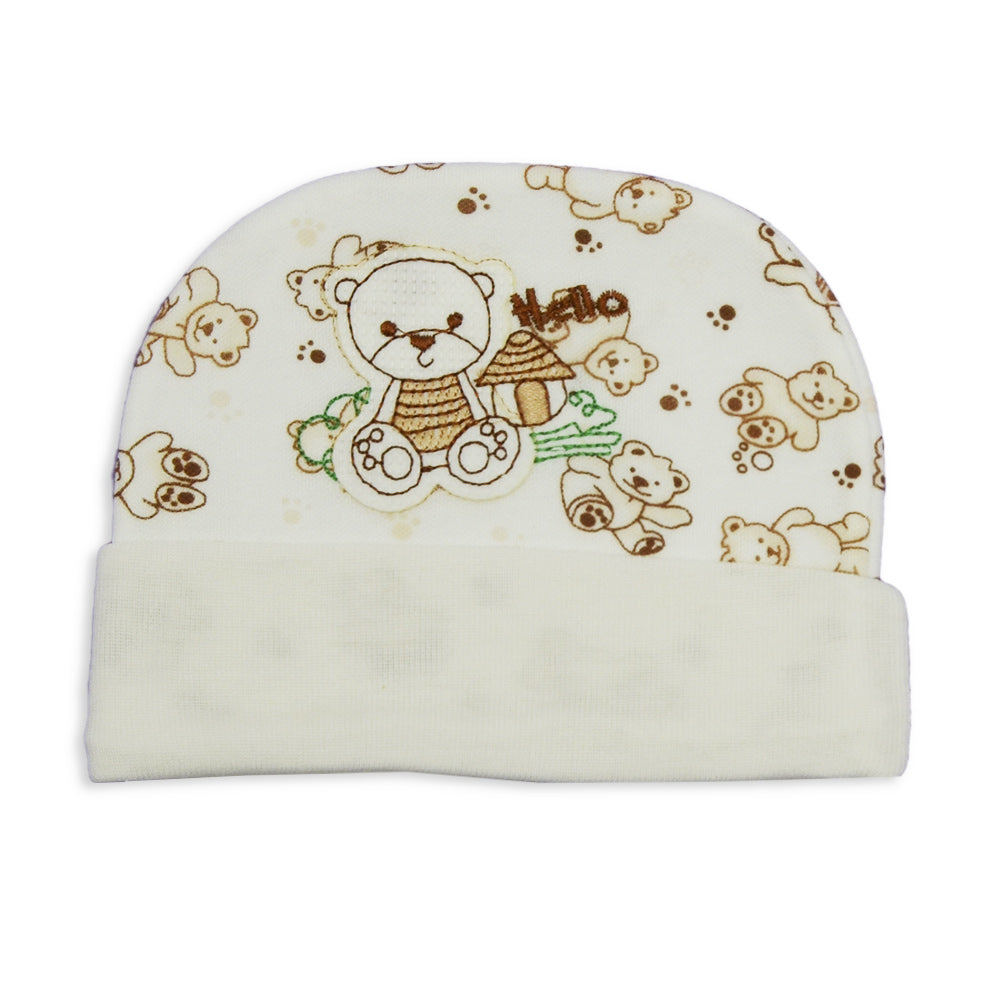 Newborn Hello Baby Fashion Soft Bears Cap