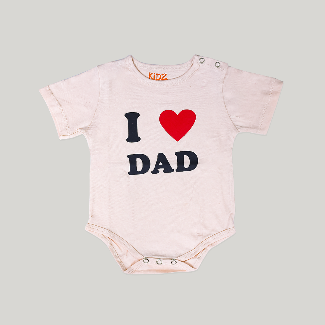 "I Love DAD" Body Romper Short 1 Pcs