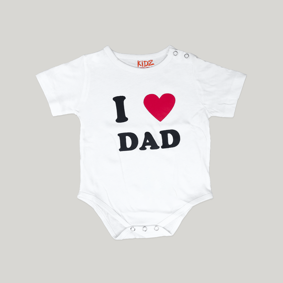 "I Love DAD" Body Romper Short 1 Pcs